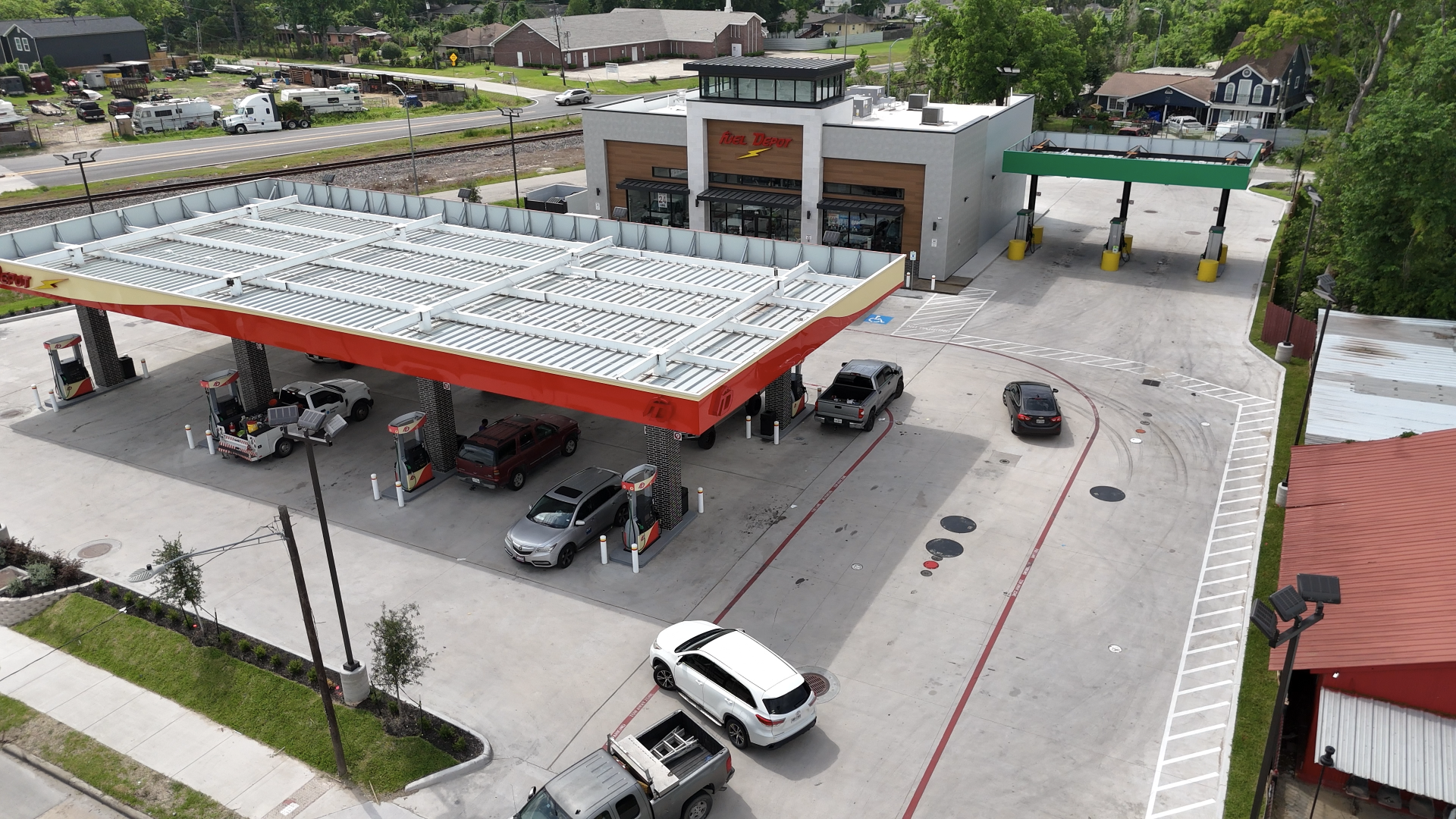 Tidwell gas station and convenience store construction progress